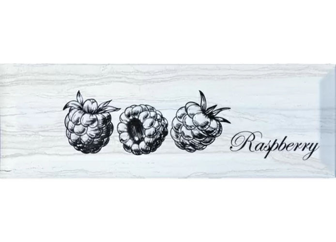 Керамическая плитка Monopole Декор Antique Gris Fruit Laguna Raspberry 10x30