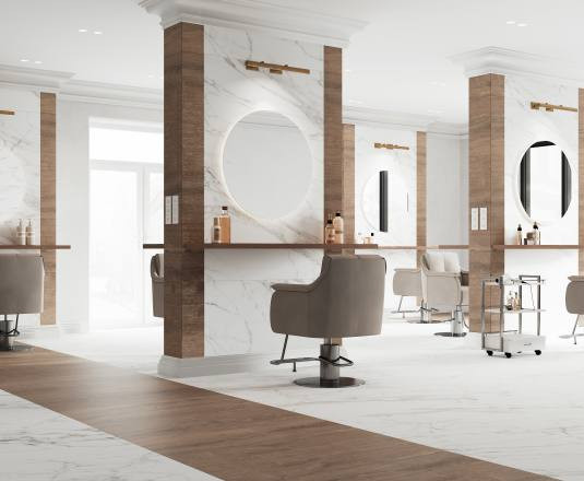 Керамогранит Laparet Calacatta Bianco Pro белый матовый r 60х60