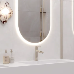 Керамогранит Laparet LP6012G0511R Seta Avorio кремовый глянцевые чернила 59,5х119,1