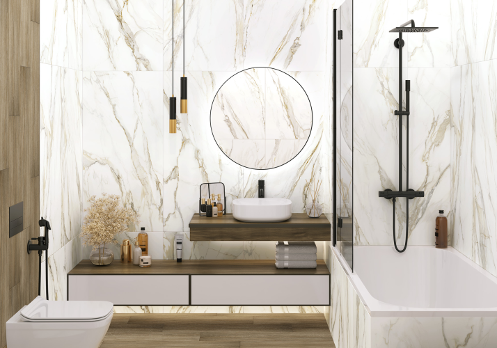 Керамогранит Delacora D12054M Omega Gold матовый карвинг 60x120