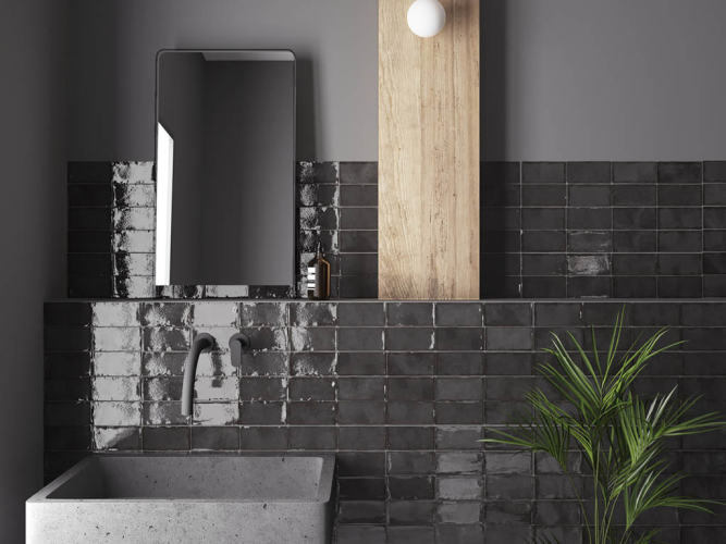 Плитка Equipe Altea 27615 Black 7,5x15