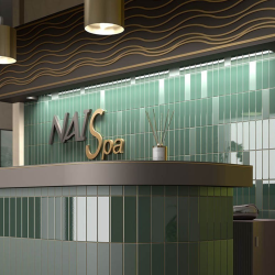 Плитка Equipe Costa Nova 28440 Laurel Green Glossy 5x20