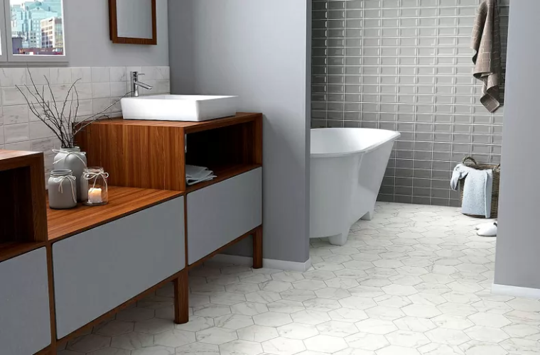 Плитка Equipe Carrara 23102 Hexagon Peak 17,5x20