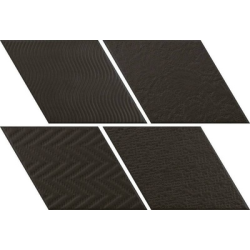 Плитка Equipe Rhombus 21295 Black 14x24