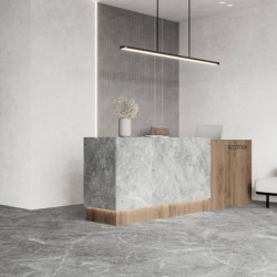 Керамогранит Laparet Rocky Grey Pro серый матовый r 60х60