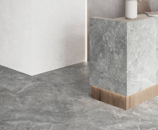 Керамогранит Laparet Rocky Grey Pro серый матовый r 60х60