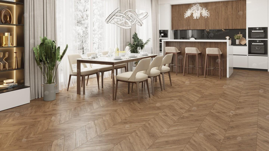Кварцвиниловая плитка Alpine Floor Chevron Alpine Гевуина ECO 18-10 MC
