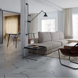 Кварцвиниловая плитка Vinilam CERAMO VINILAM Glue Греческий Мрамор 87999