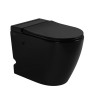 Унитаз ABBER Bequem AC1115PMB приставной черный матовый с импульсным смывом