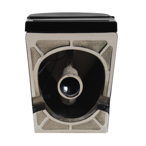 Унитаз ABBER Bequem AC1115PMB приставной черный матовый с импульсным смывом