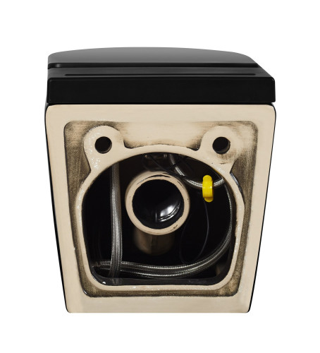 Унитаз ABBER Bequem AC1108PMB подвесной черный матовый с импульсным смывом