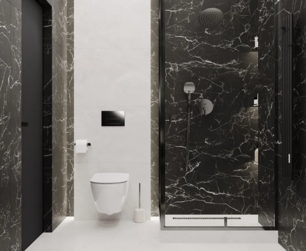 Керамогранит Laparet LP6060G0131R Intense Nero чёрный матовый карвинг 59,5х59,5