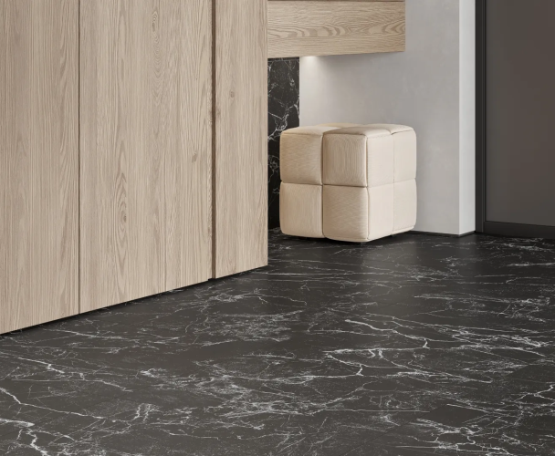 Керамогранит Laparet LP6060G0131R Intense Nero чёрный матовый карвинг 59,5х59,5