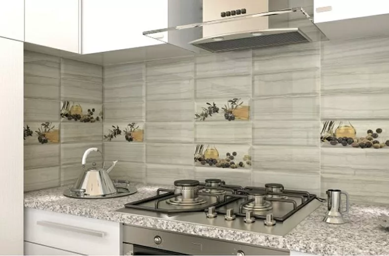 Керамическая плитка Monopole Antique Gris Laguna Verde Brillo Bisel 10x30