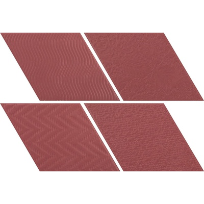 Плитка Equipe Rhombus 21312 Red 14x24