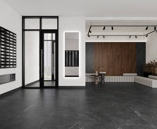 Керамогранит Laparet Rocky Black Pro графитовый матовый r 60х60