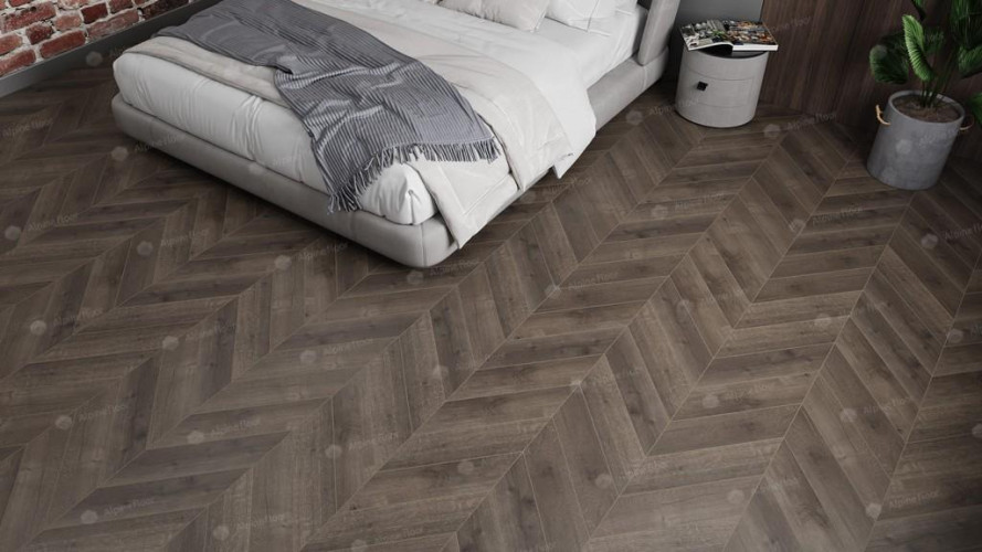 Кварцвиниловая плитка Alpine Floor Chevron Alpine Дуб Антарес ECO 18-9 MC