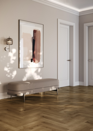 Кварцевый ламинат SPC Fargo Herringbone Дуб Окленд 44-653-76