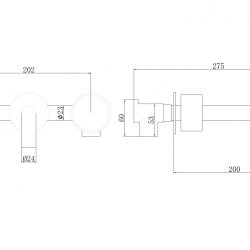 Смеситель ABBER Wasser Kreis AF81122MRG для раковины скрытого монтажа, розовое золото матовое