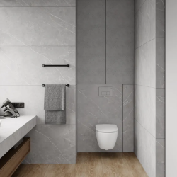 Керамогранит Laparet LP6060G0071R Lune Grigio серый матовый карвинг 59,5х59,5