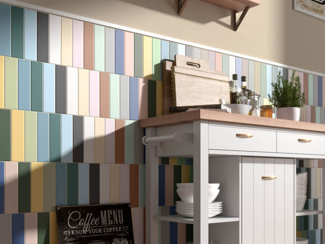 Плитка Equipe Costa Nova 28448 Pink Stony Glossy 5x20