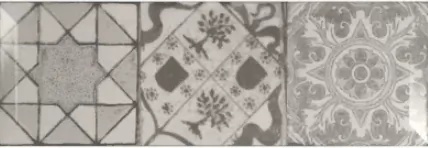 Керамическая плитка Monopole Antique Gris brillo bisel 10x30