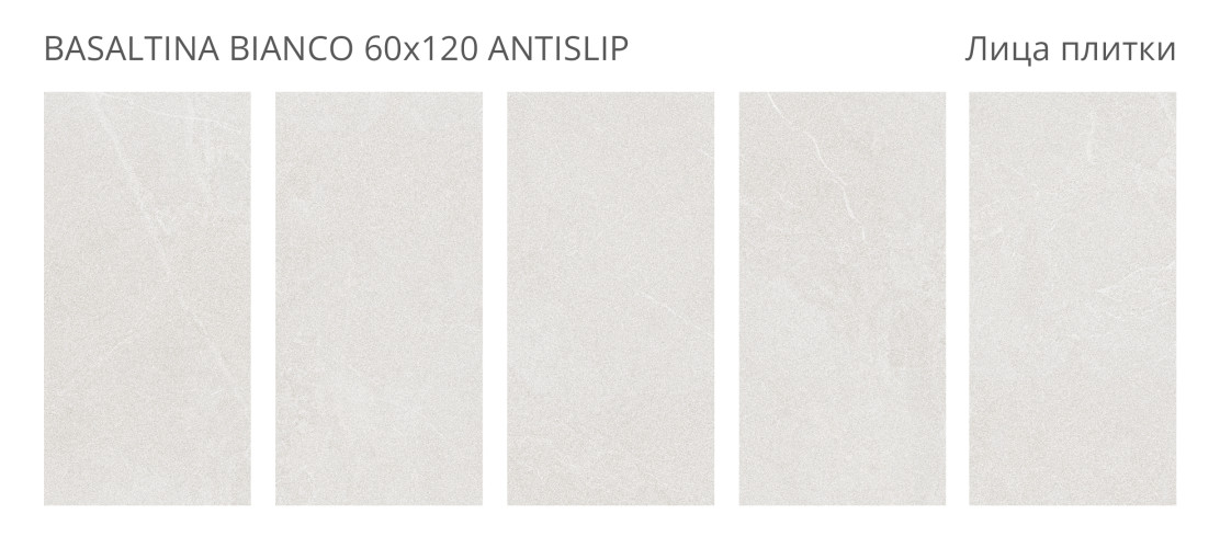 Керамогранит Staro Antislip Basaltina Bianco 60x120