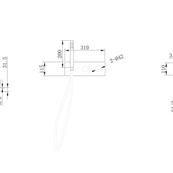 Смеситель ABBER Rund AF8731SP для ванны скрытого монтажа, сатин