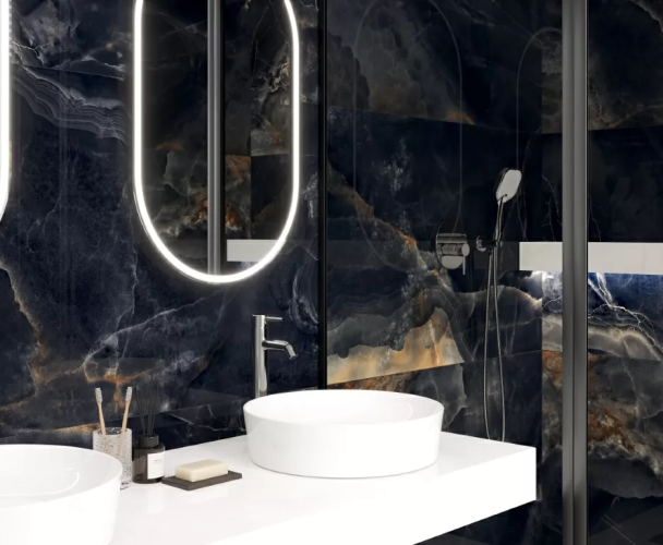 Керамогранит Laparet х9999309508 Interstellar Black чёрный полированный 80х160