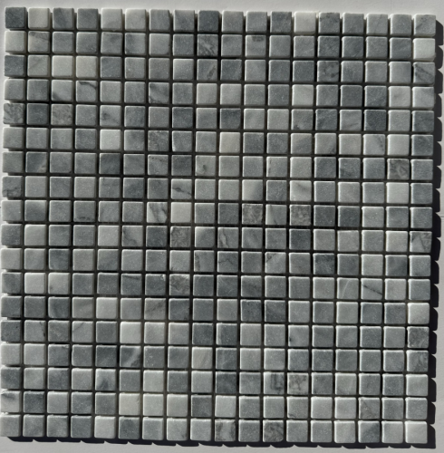 Мозаика Pixel Mosaic PIX 333 Ice Grey, чип 15х15 мм, сетка 305х305х4 мм, Матовая