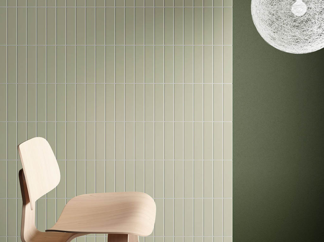 Плитка Equipe Costa Nova 28441 Tansy Green Glossy 5x20