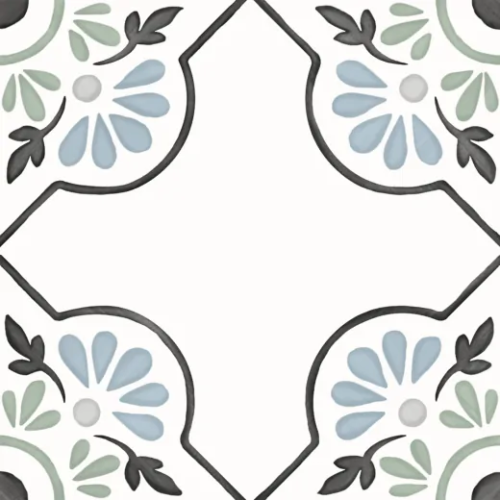Керамогранит Harmony 31079 Tanger Blue Petals 12.3x12.3