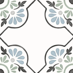 Керамогранит Harmony 31079 Tanger Blue Petals 12.3x12.3