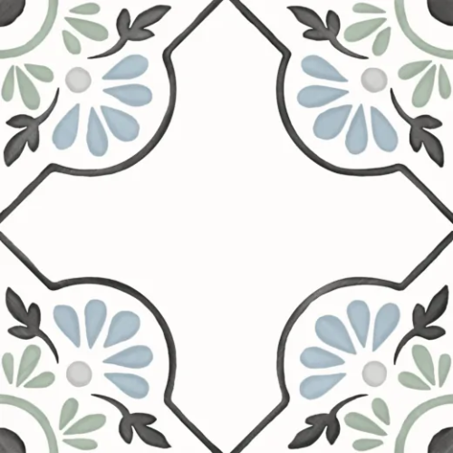 Керамогранит Harmony 31079 Tanger Blue Petals 12.3x12.3