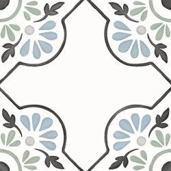 Керамогранит Harmony 31079 Tanger Blue Petals 12.3x12.3