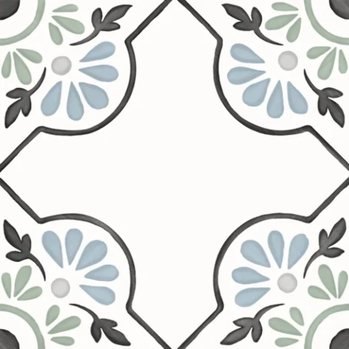 Керамогранит Harmony 31079 Tanger Blue Petals 12.3x12.3