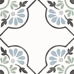 Керамогранит Harmony 31079 Tanger Blue Petals 12.3x12.3