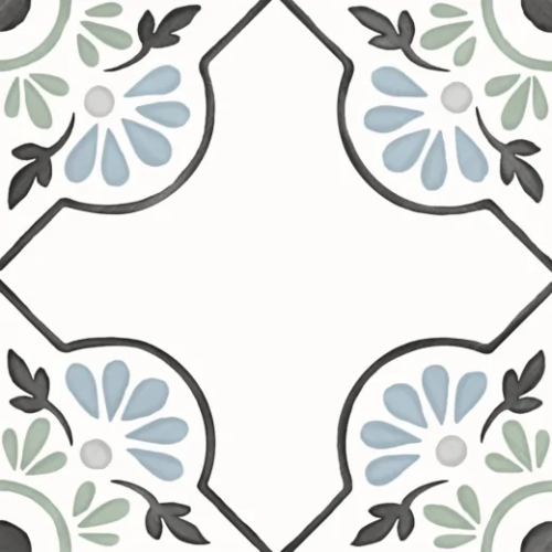 Керамогранит Harmony 31079 Tanger Blue Petals 12.3x12.3