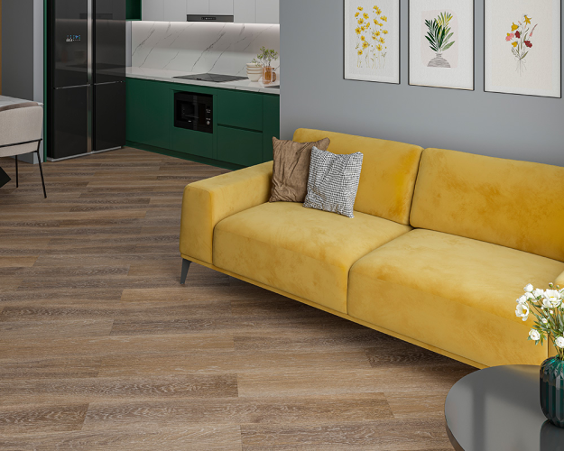 Кварц-виниловый ламинат SPC Alta Step Excelente Дуб базальтовый SPC6614