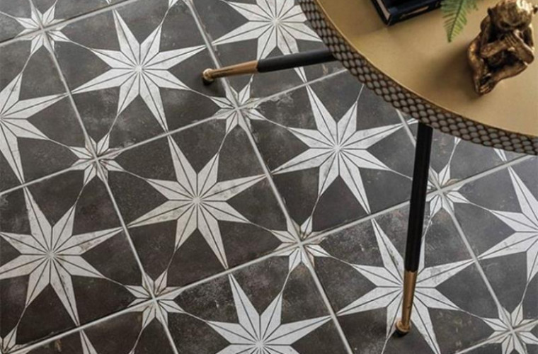 Керамогранит Etili Seramik Scintilla Midnight Blue Pre-cut 45x45