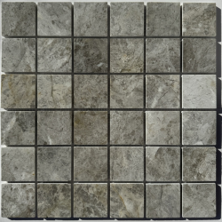 Мозаика Pixel Mosaic PIX 332 Tundra Grey, чип 48х48 мм, сетка 305х305х6 мм, Полированная