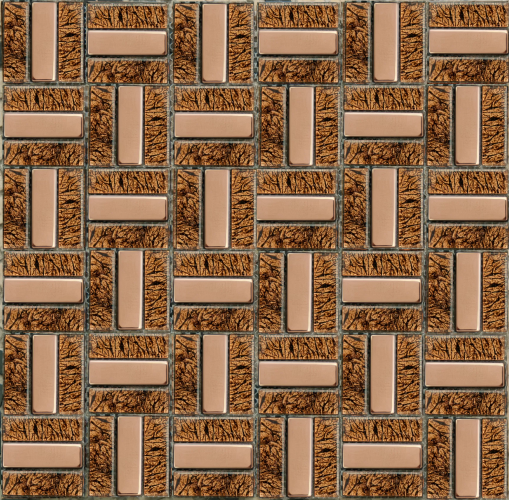 Мозаика NSmosaic MS-619 чип 	15x48 мм, сетка 300x300 мм, глянцевая