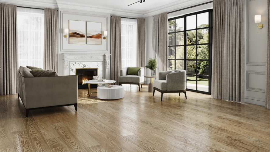 Паркетная доска Amber Wood A12.31.10.189-002 Дуб Селект 1860x189x14 мм