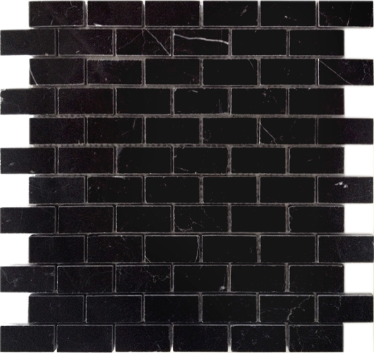 Мозаика LeeDo Ceramica Nero oriente POL (23x48x7) 298х298, полированная глянцевая