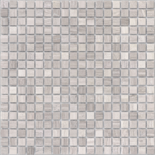 Мозаика LeeDo Ceramica Travertino Silver MAT (15x15x4) 305х305, матовая