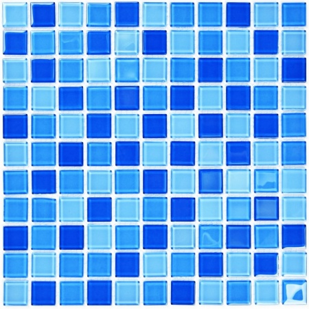 Мозаика Bonaparte Blue wave-1 (25х25х4) 300х300, глянцевая
