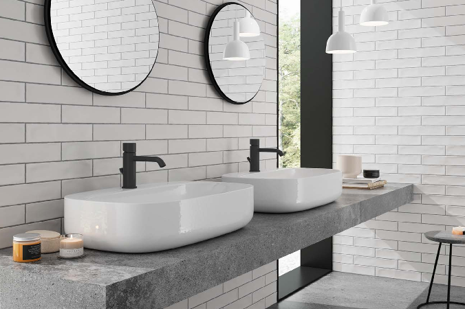 Керамическая плитка Dar Ceramics Rural blanco brillo 7,5x30