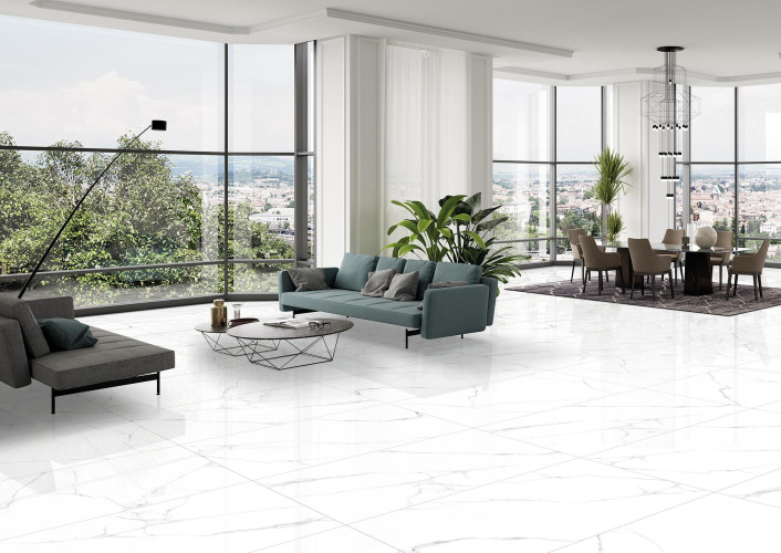 Керамогранит Laparet Atlantic White i белый матовый 60x60