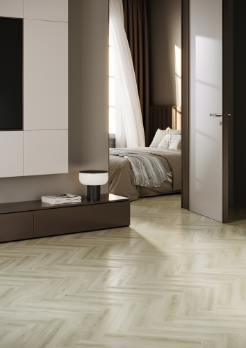 Кварцевый ламинат SPC Fargo Herringbone Дуб Бирмингем 44-6191-4