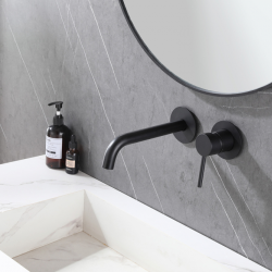 Смеситель ABBER Wasser Kreis AF8112B для раковины скрытого монтажа, черный матовый